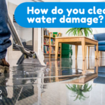 How do you clean up water damage