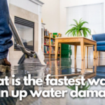 What is the fastest way to clean up water damage